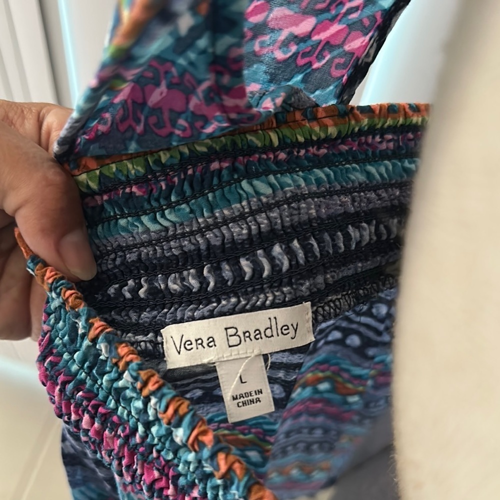 Vera Bradley Blue Relaxed Tank Top - Picture 2 of 8